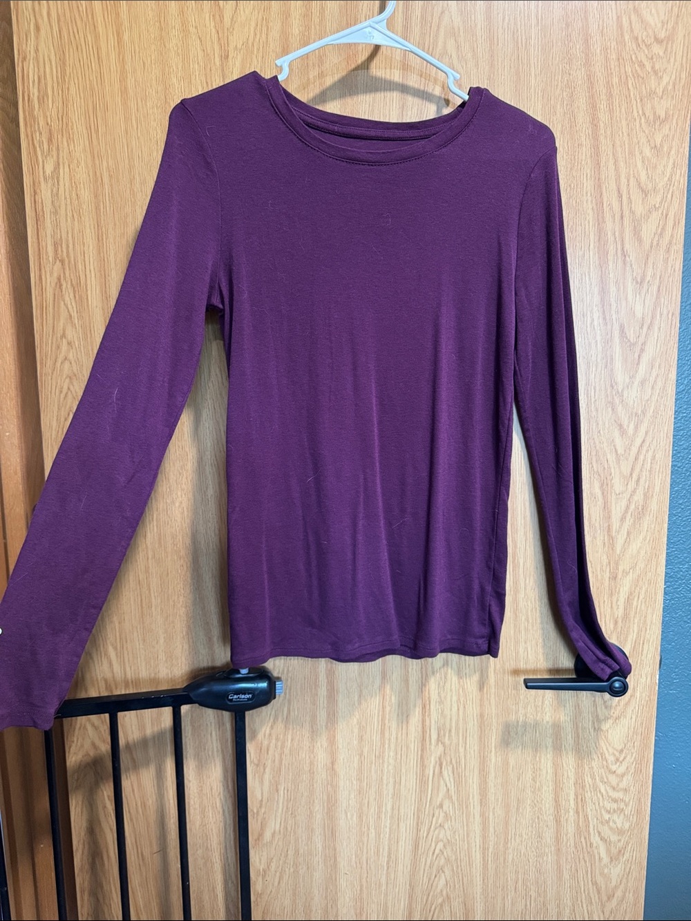 Merona Plum Long Sleeve Crewneck Top